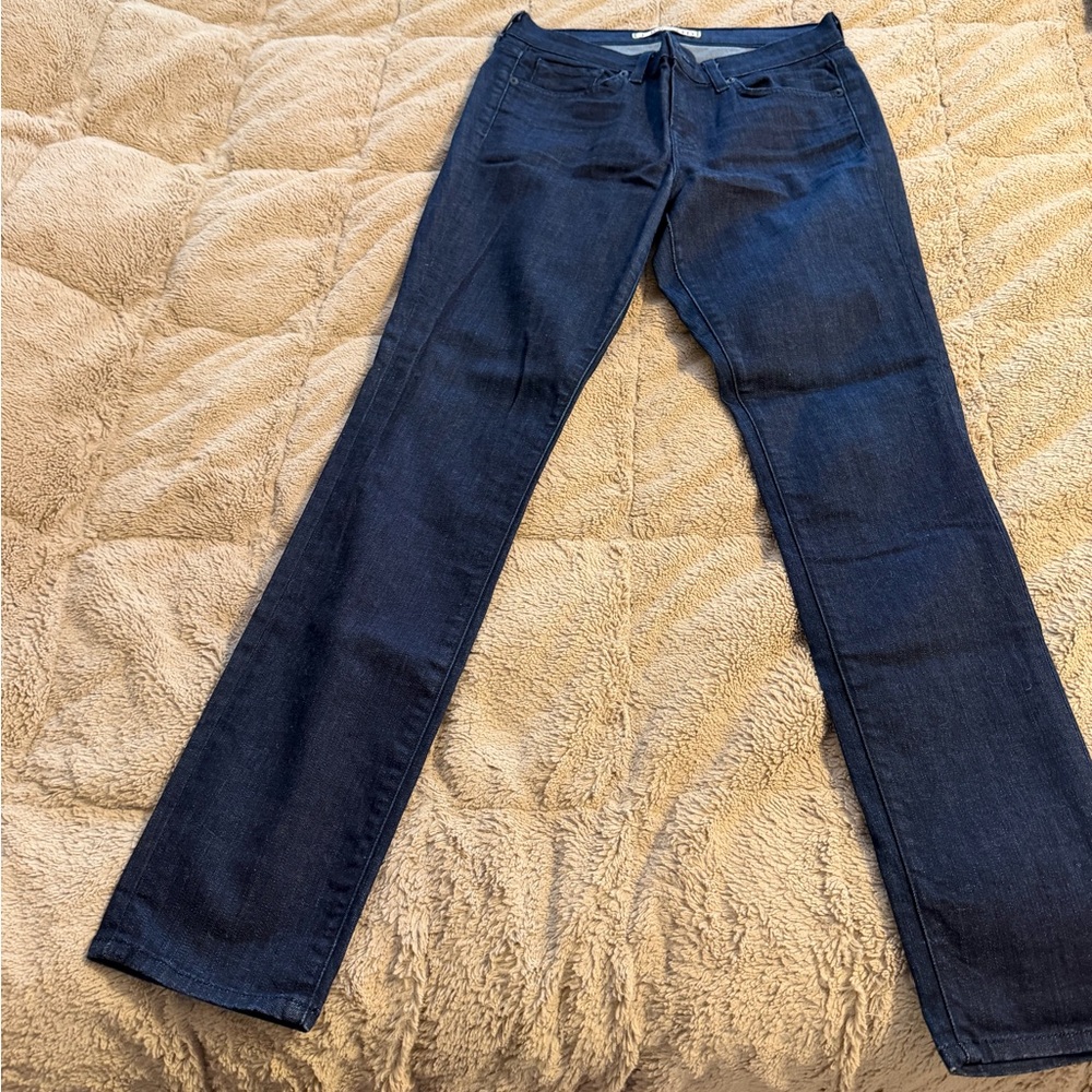 J Brand Dark Blue Straight Leg Jeans